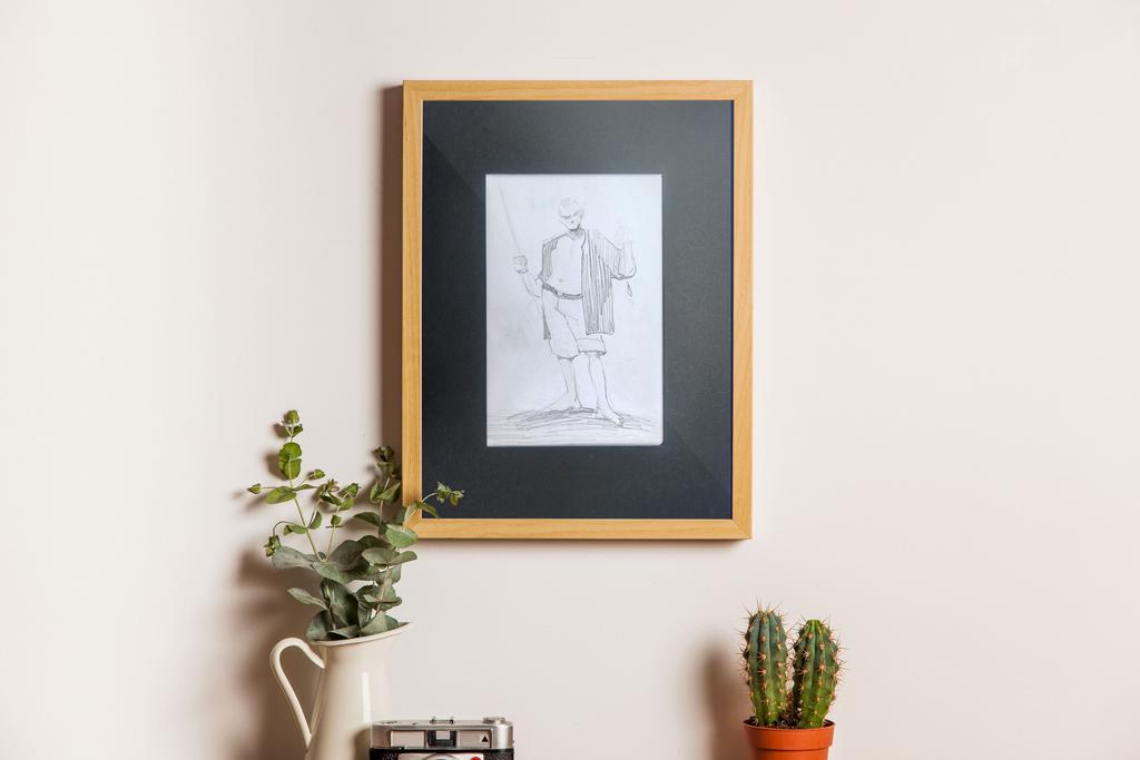 The boy fishing (original)