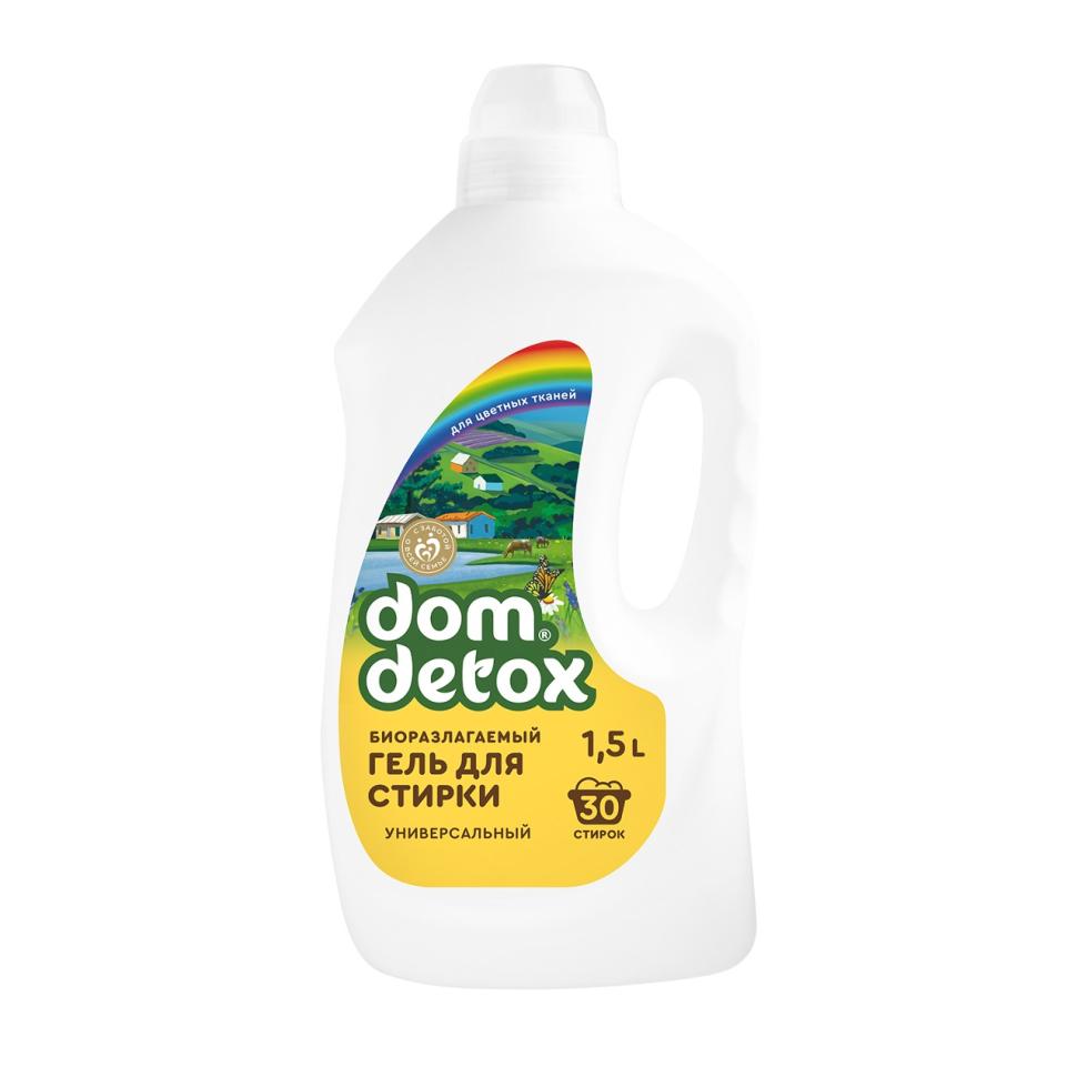 Гель для стирки Универсальный биоразлагаемый 1,5л,  Dom Detox