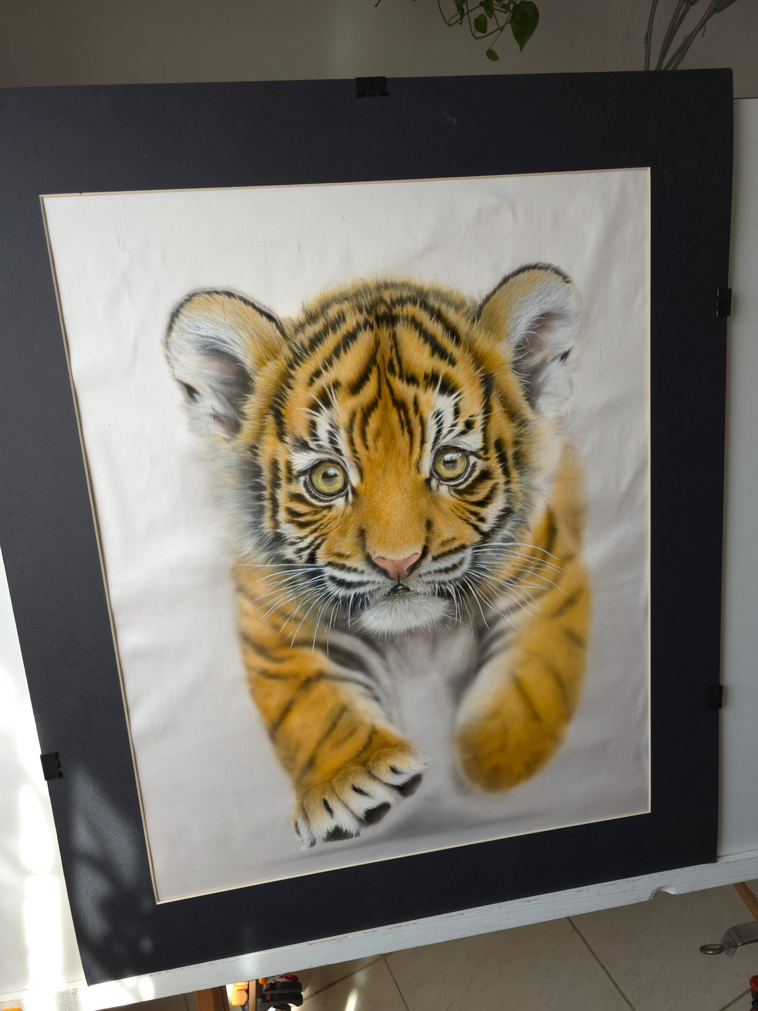 First Steps of Majesty – Silk painting