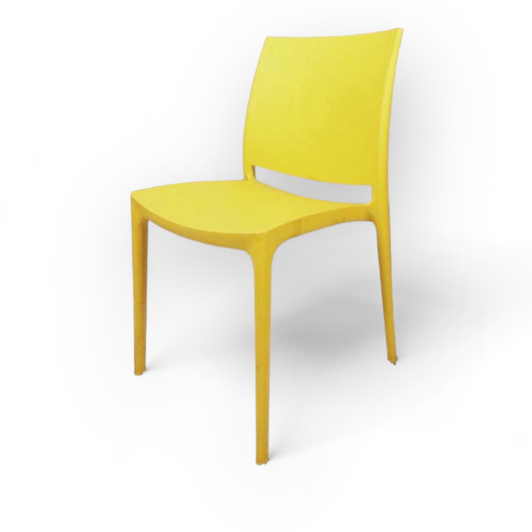 Стілець пластик жовтий ST-014