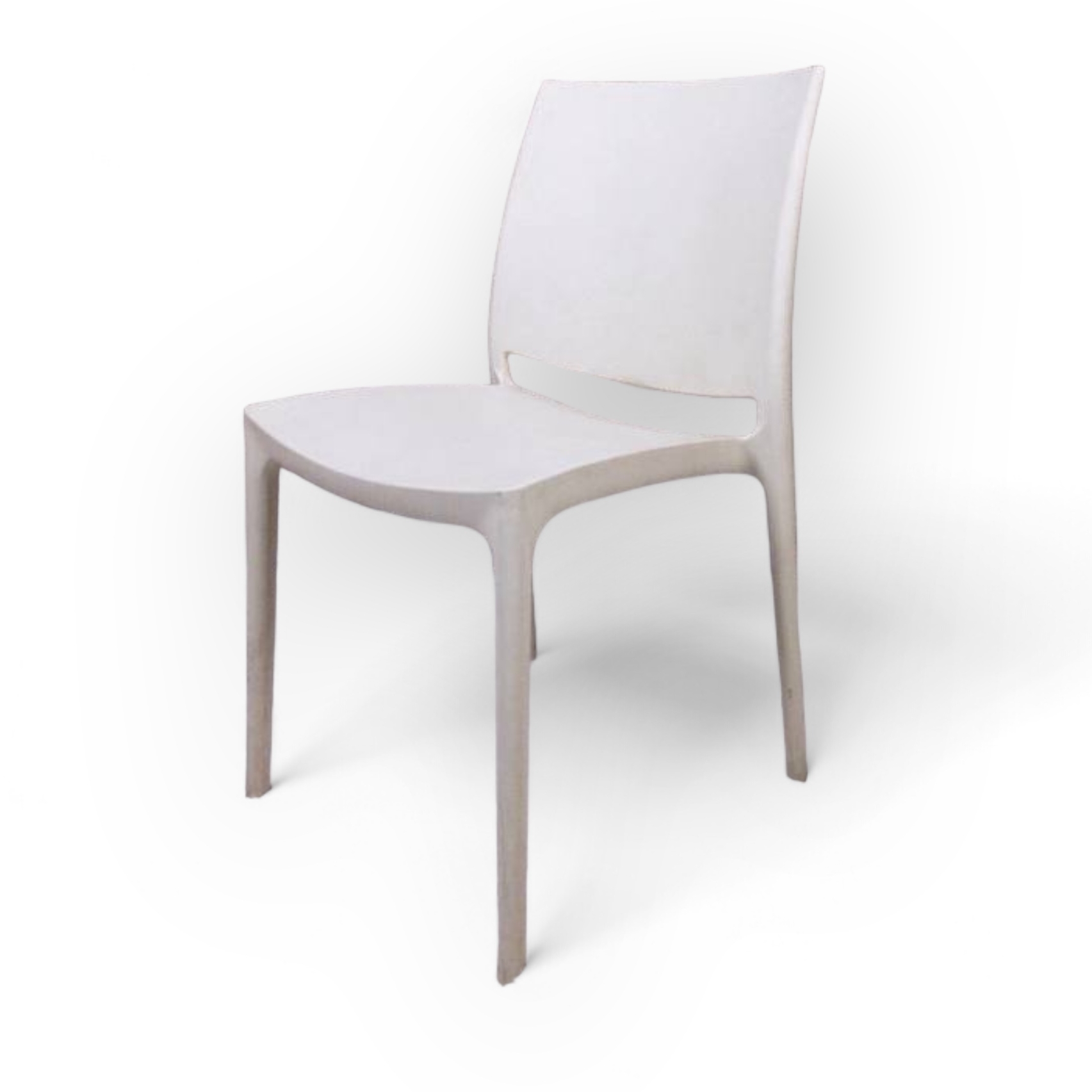 Стілець пластик білий ST-016
