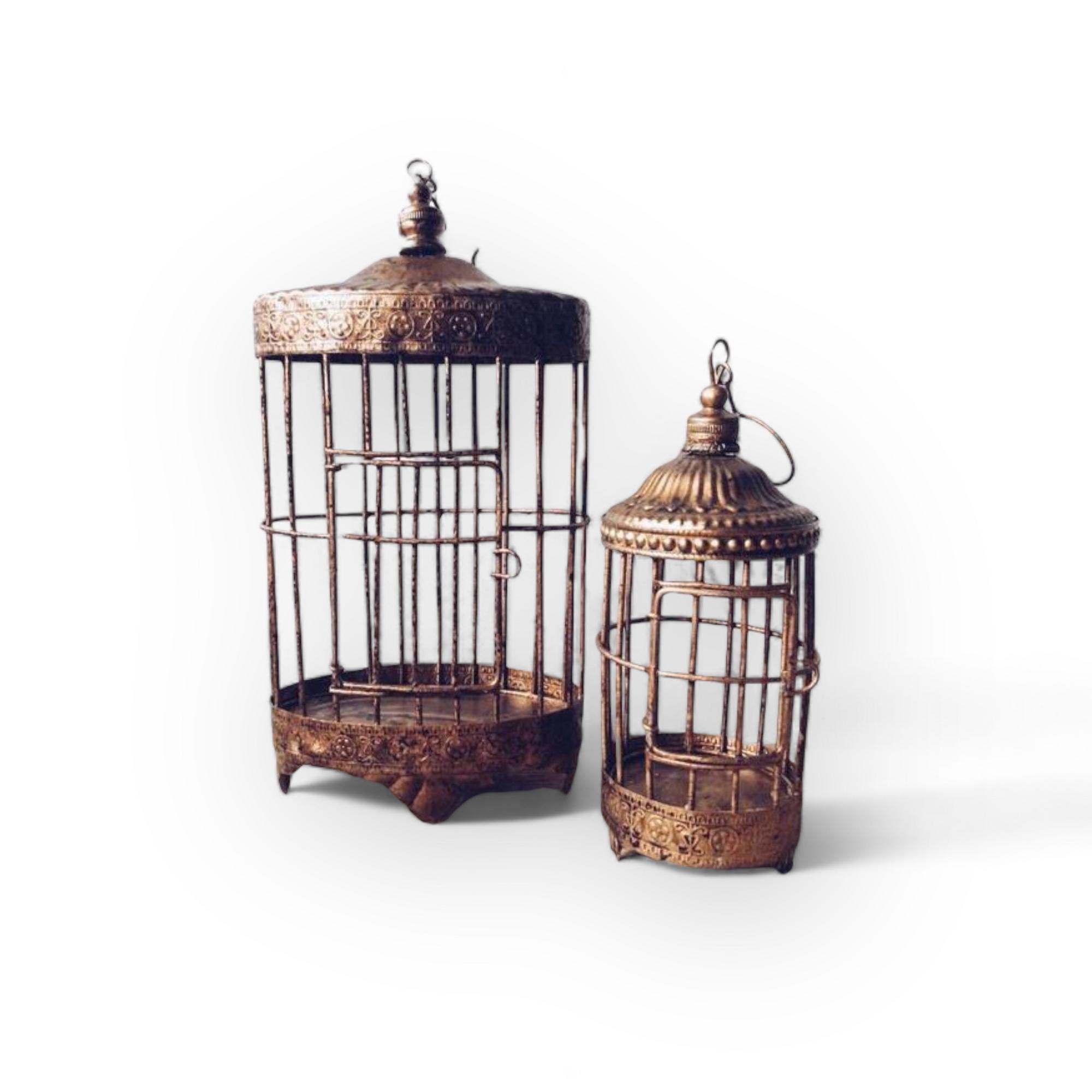Клітка декоративна велика бронза/ клітка декоративна мала бронза, метал