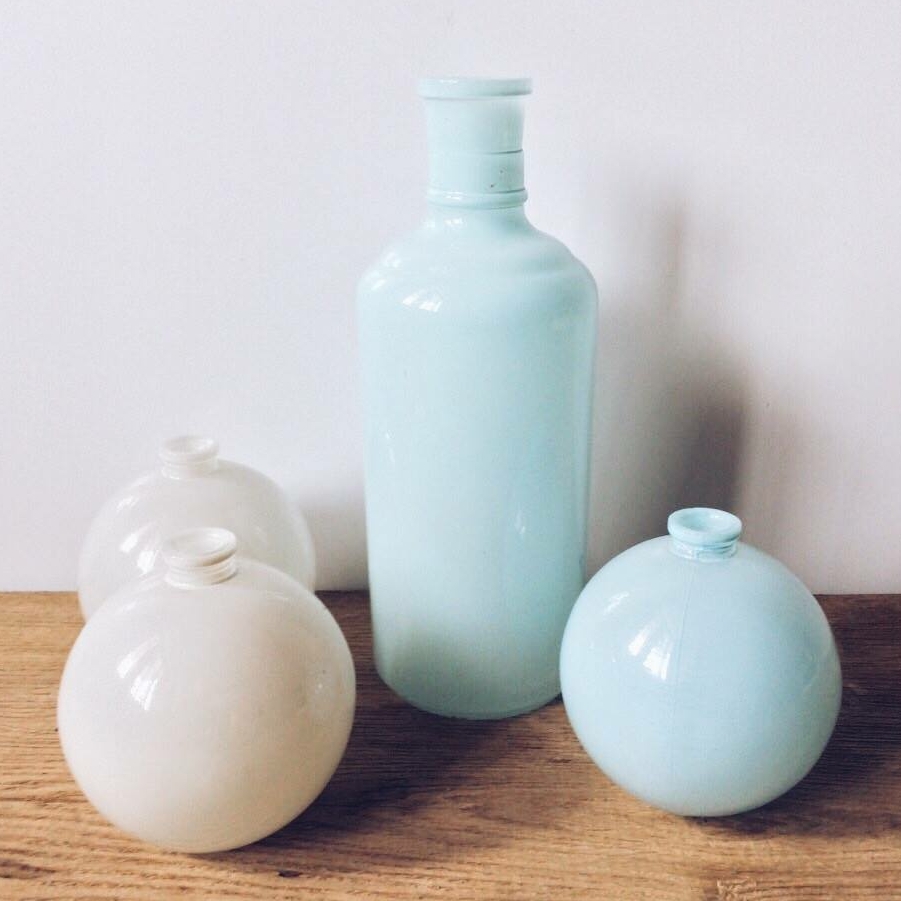 Ваза-куля мала/ Ваза-плашка мала, скло VA-037