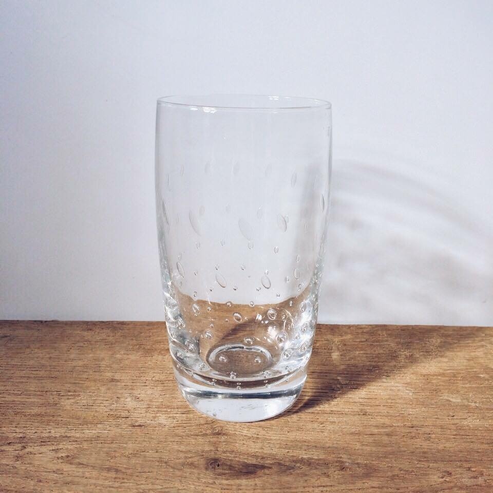 Ваза мала прозора, скло VA-049