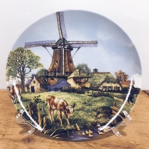 Тарілка декоративна "млин 2", кераміка