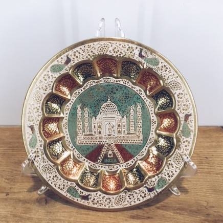 Тарілка декоративна "Тадж-Махал 2", латунь