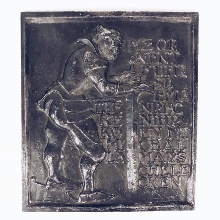 Панно вінтаж "чоловік", олово  WD-009