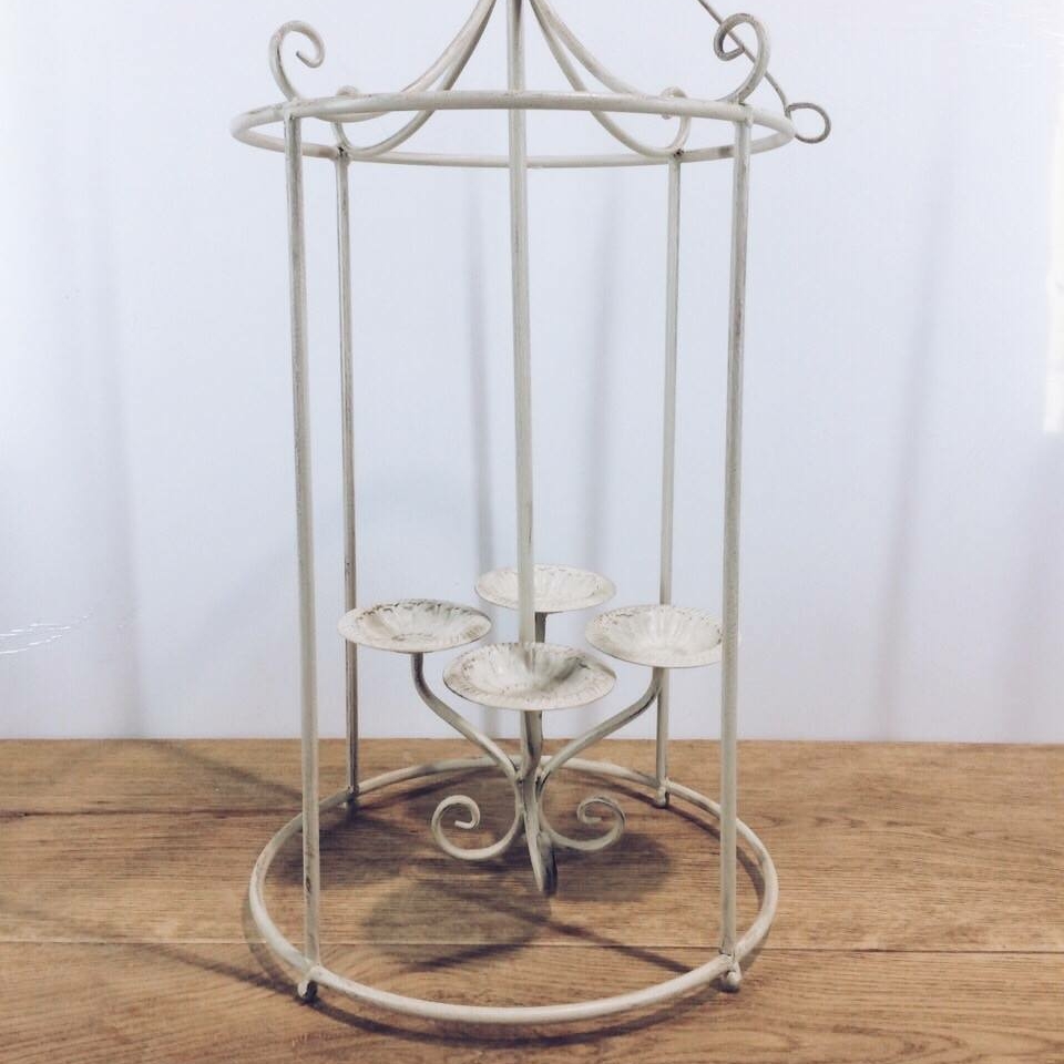 Підсвічник підвісний білий, метал CL-025