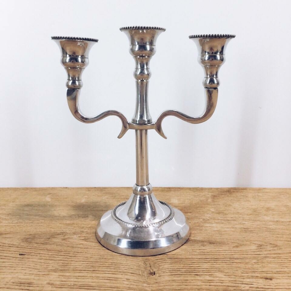 Канделябр на 3 свічки 20 см, метал CA-072