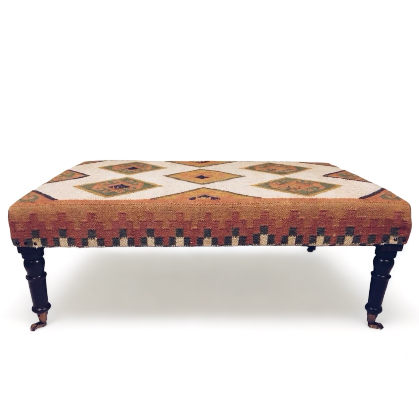 Отоманка з килимовою обивкою, вовна/дерево BH-003