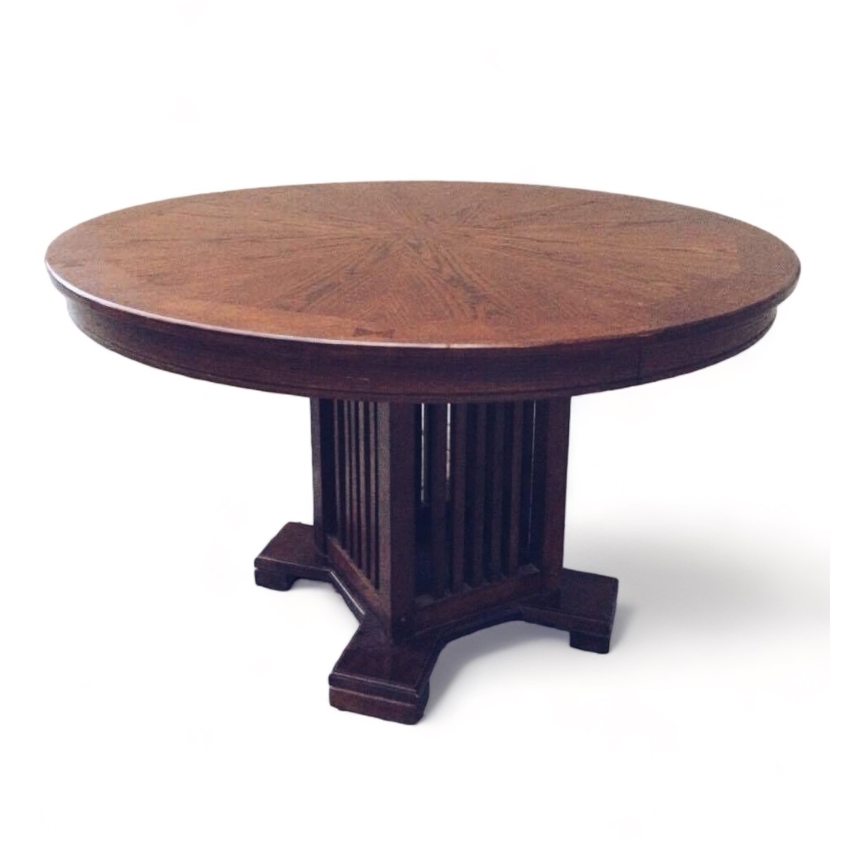 Стіл класичний круглий/овальний, темне дерево TB-006