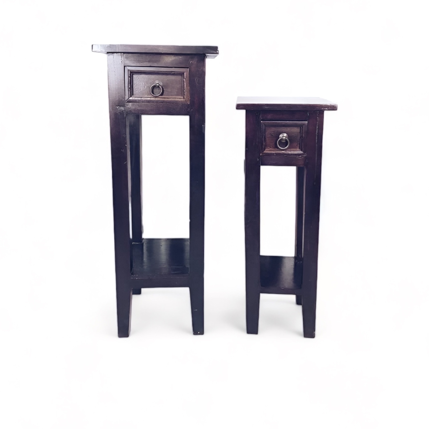 Тумби-підставки з шухлядками темне дерево TB-806