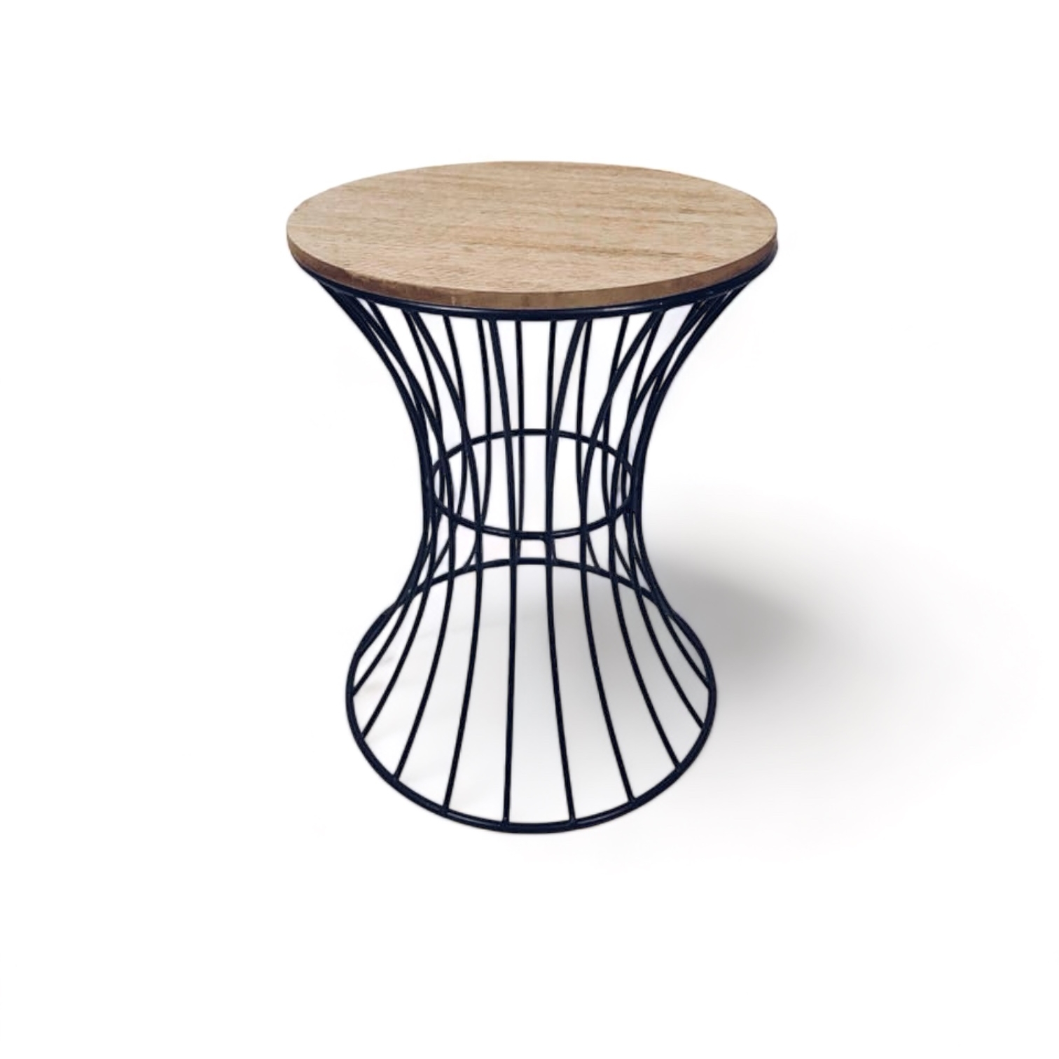 Столик кавовий круглий малий, метал/дерево TB-531