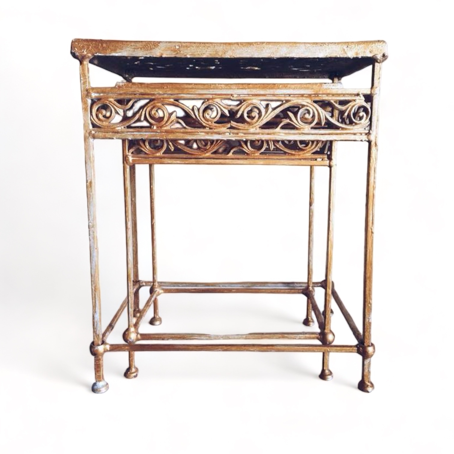 Підставка ажурна садова золото, метал TB-811