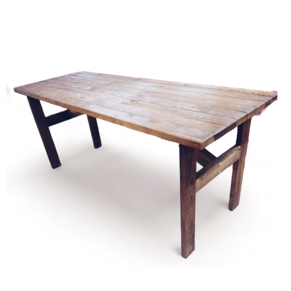 Стіл обідній для саду, темне дерево TB-022