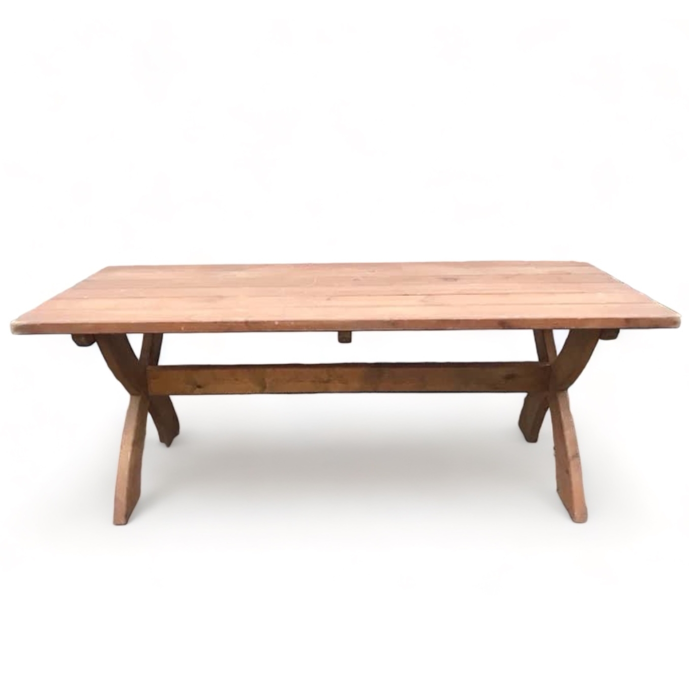 Стіл обідній садовий масивний, дерево TB-019