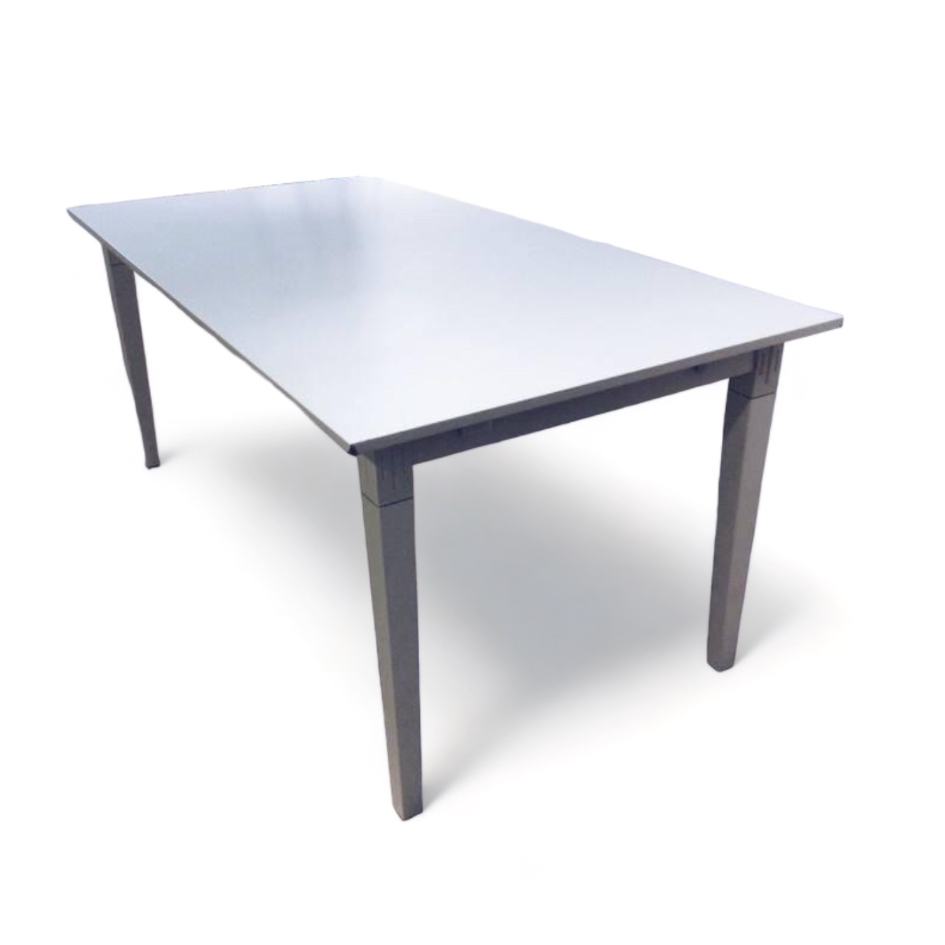 Стіл обідній білий прямокутний, дерево/мдф TB-018