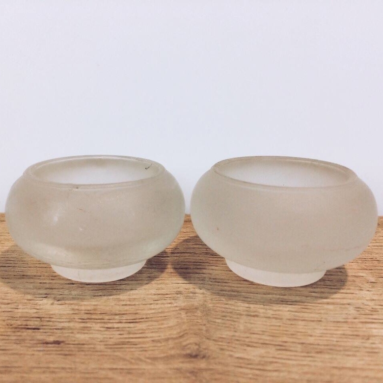 Підсвічники малі, матове скло CS-023