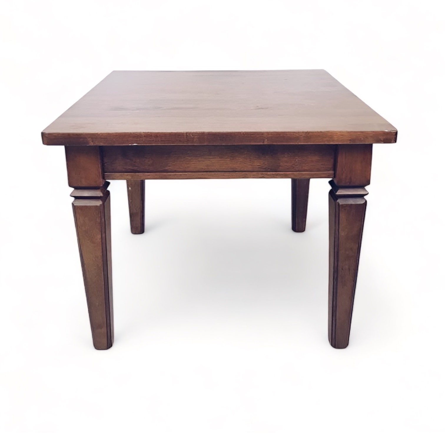 Стіл кавовий квадратний вінтаж, темне дерево ТВ-518