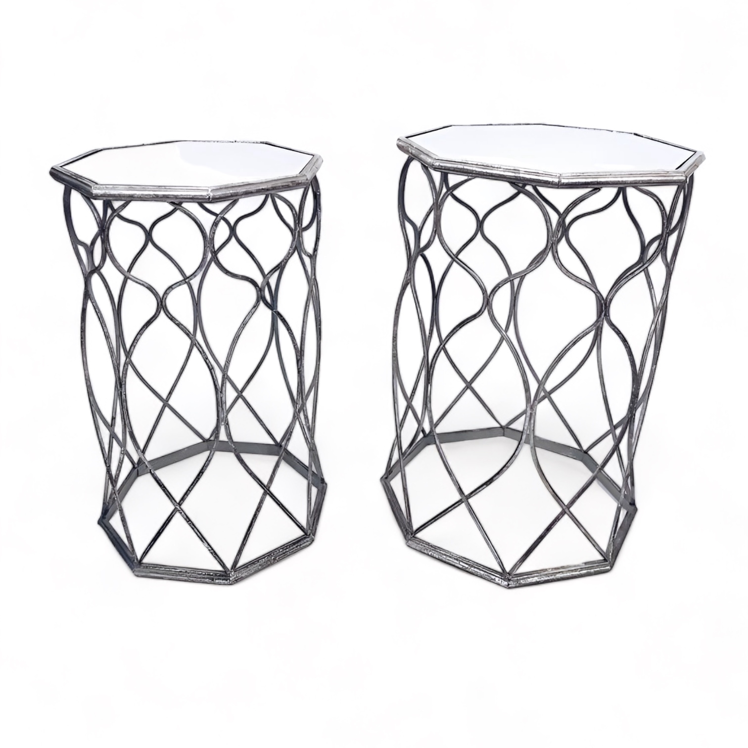 Столики-підставки металеві з дзеркалом TB-805