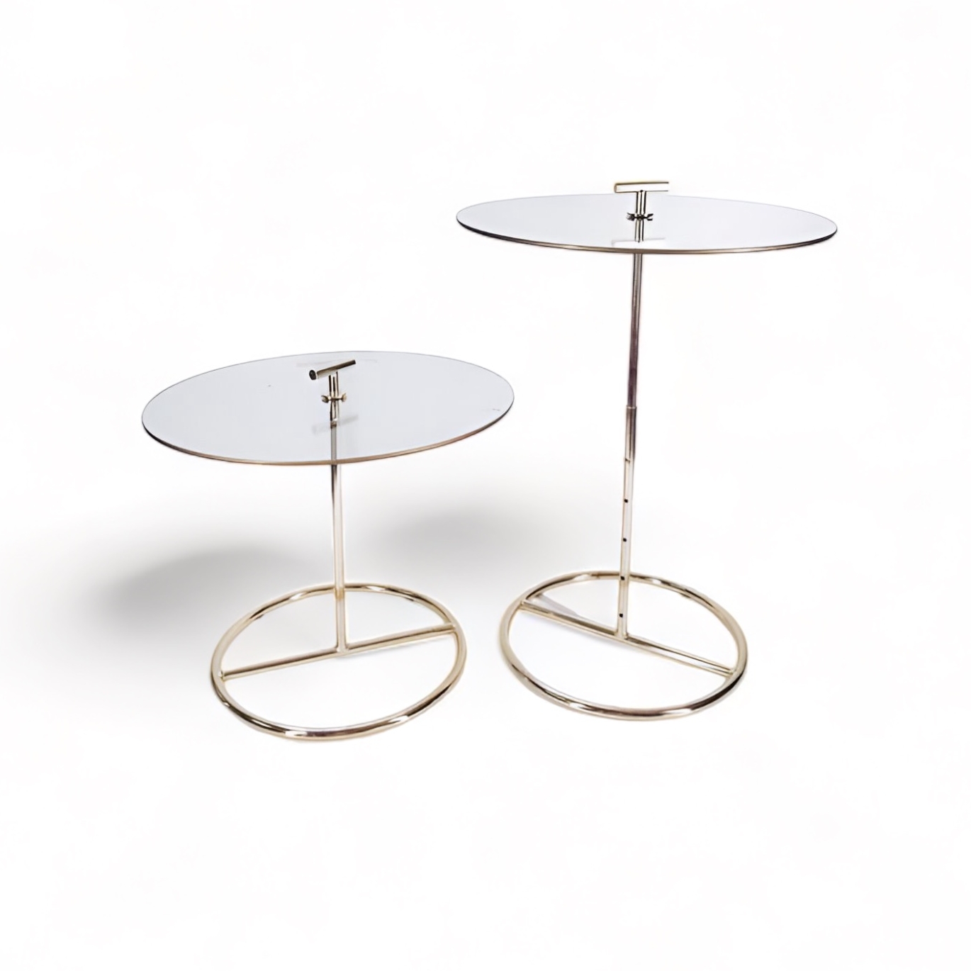 Столик кавовий круглий скло/метал ТВ-519