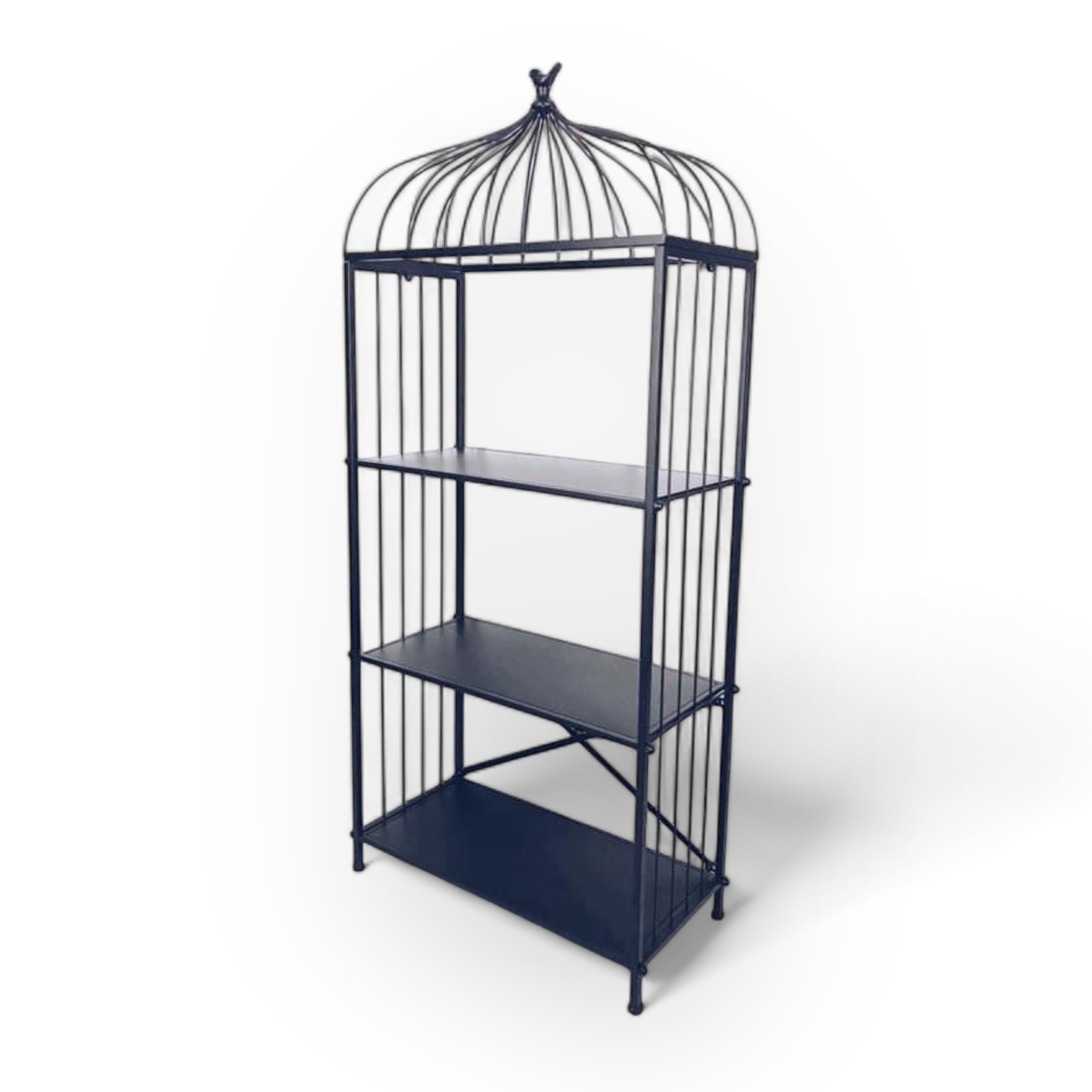 Стелаж-клітка чорний 3 полиці, метал SR-021