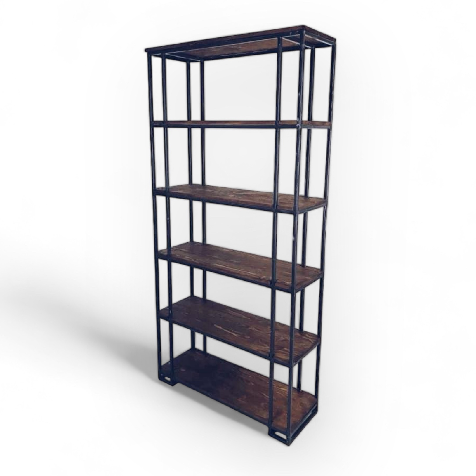 Стелаж "лофт 1" 6 полиць, дерево/метал SR-019