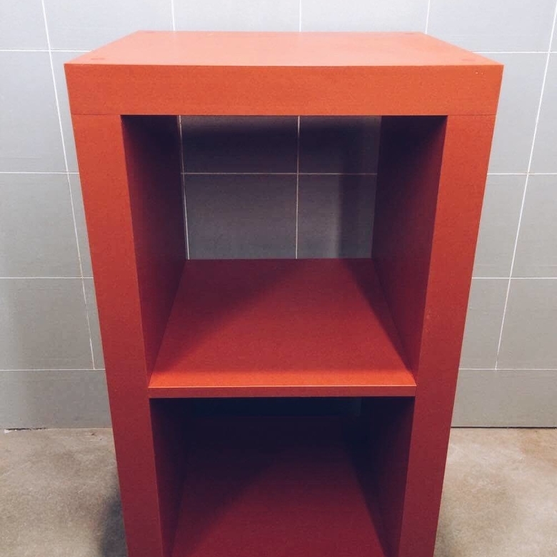 Стелаж-полиця червона, мдф SF-002