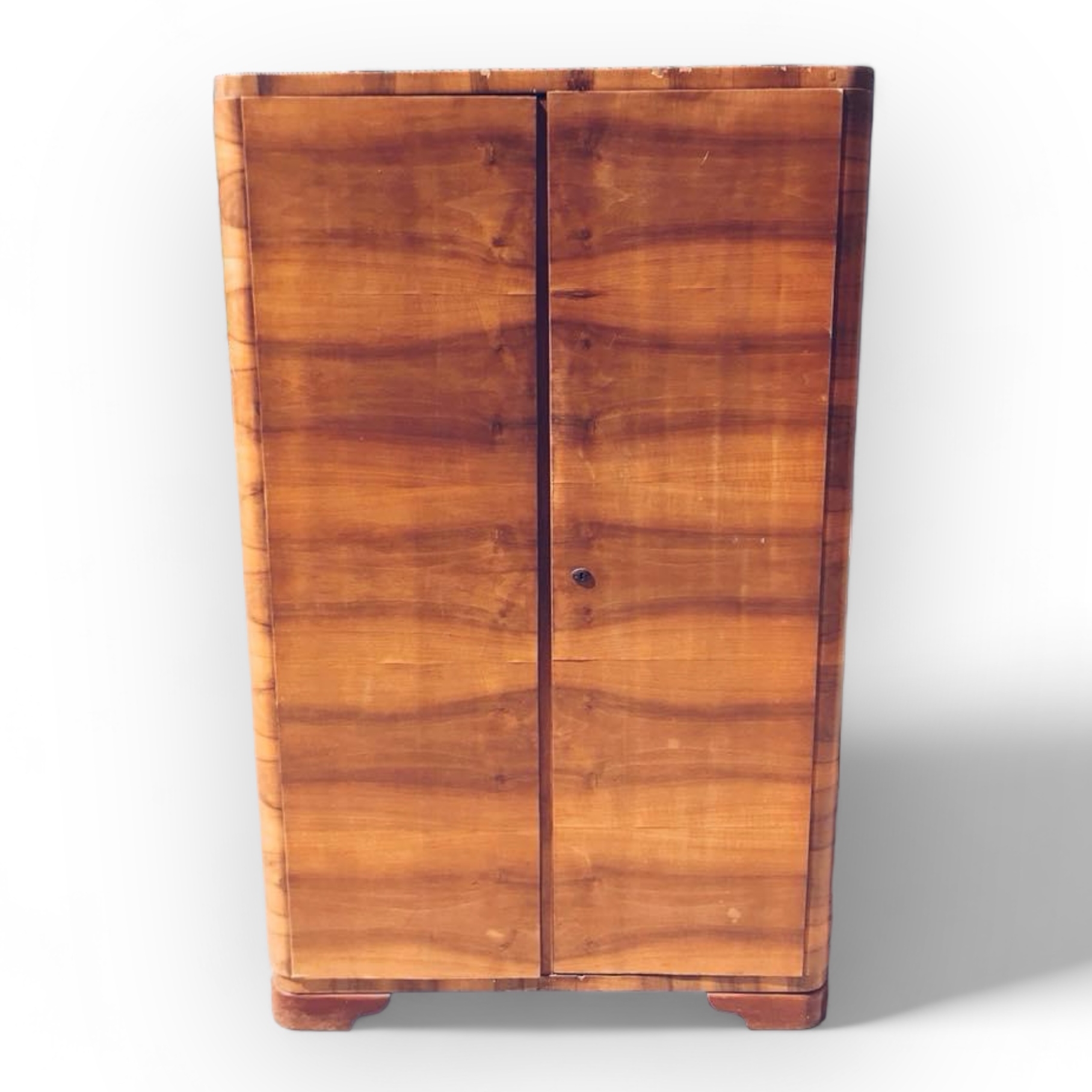 Шафа для одягу на 1 відділення 2 дверей ретро, світлий лак SR-038