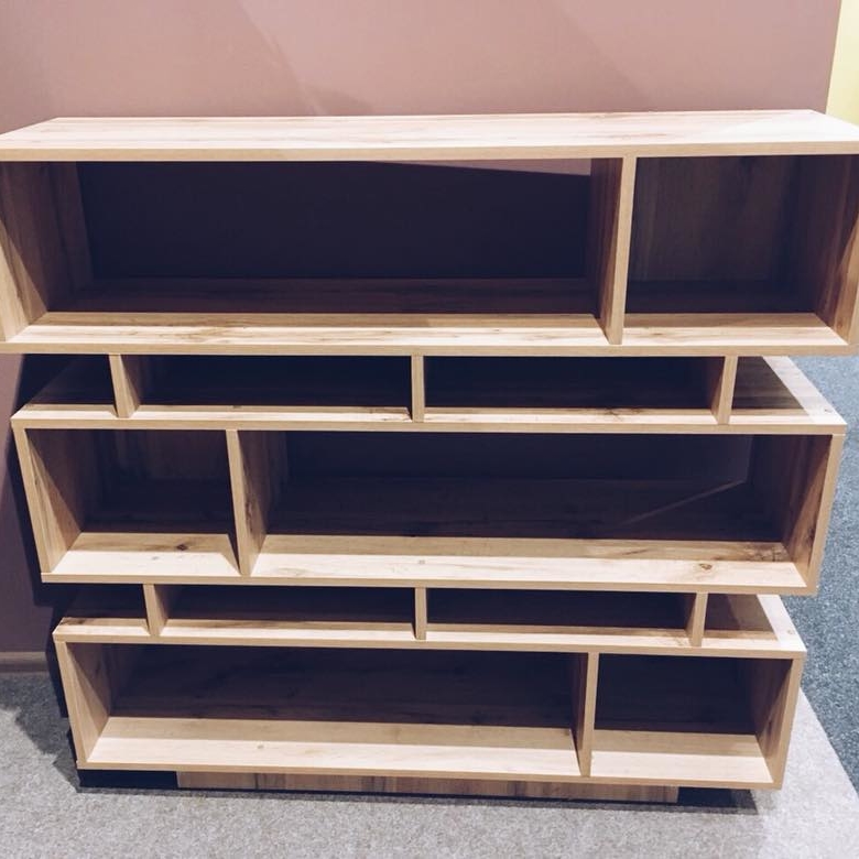 Стелаж з нішами різного розміру, дсп ламінований SR-013