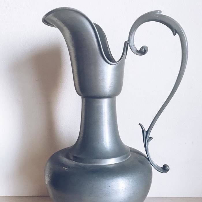 Глечик великий вінтаж олово JU-016