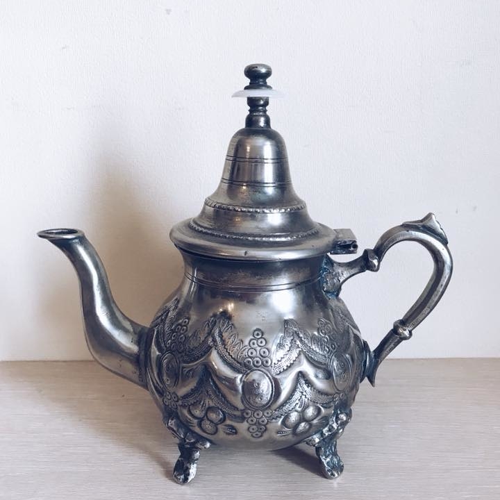 Чайник марокканський вінтаж  мельхіор TE-014