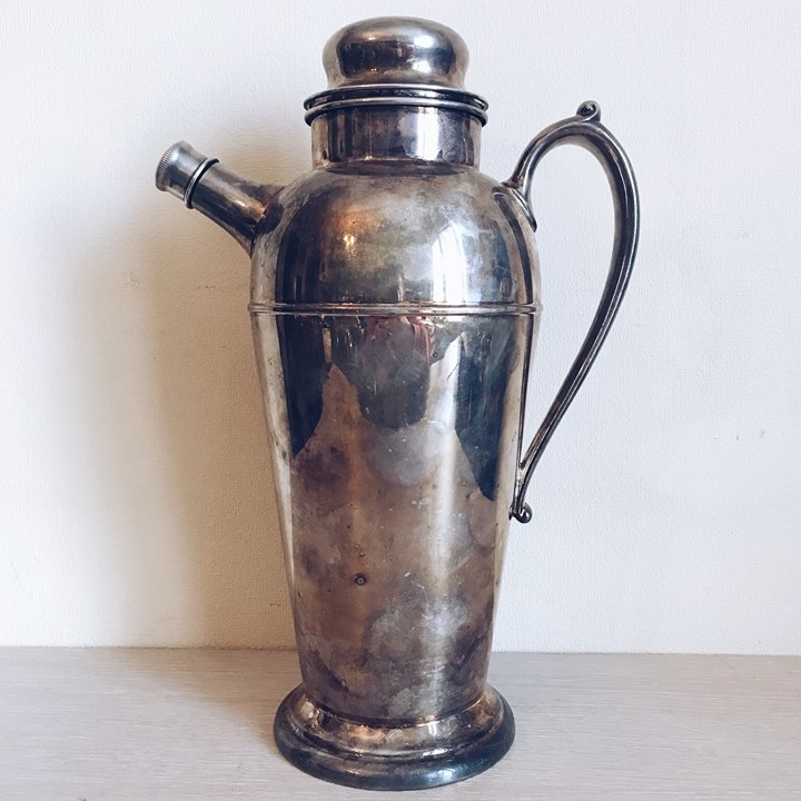 Глечик-шейкер для коктейлів вінтаж столове срібло JU-012