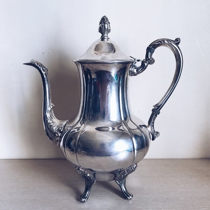 Чайник-кавник вінтаж столове срібло TE-004