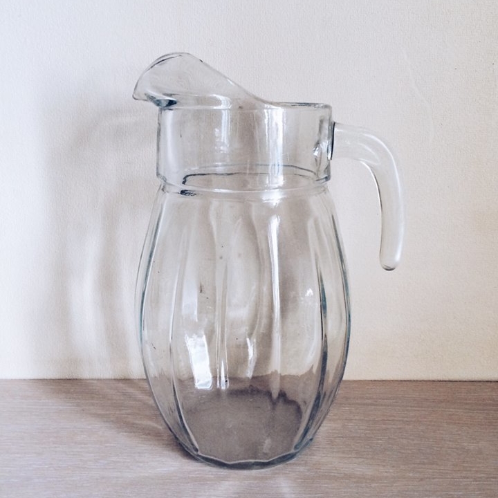 Глечик для напоїв прозорий скло JU-007