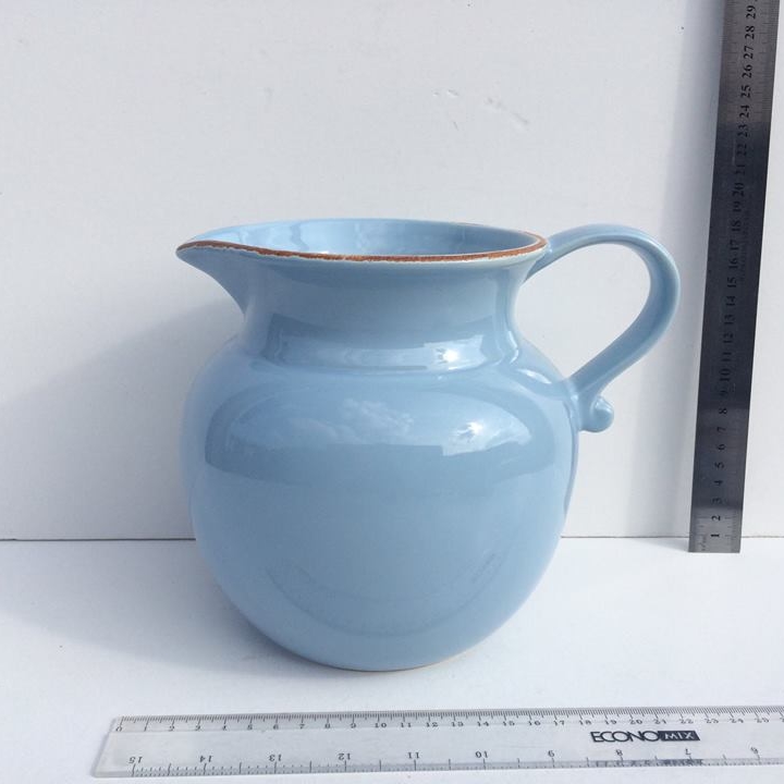 Глечик великий блакитний кераміка JU-005