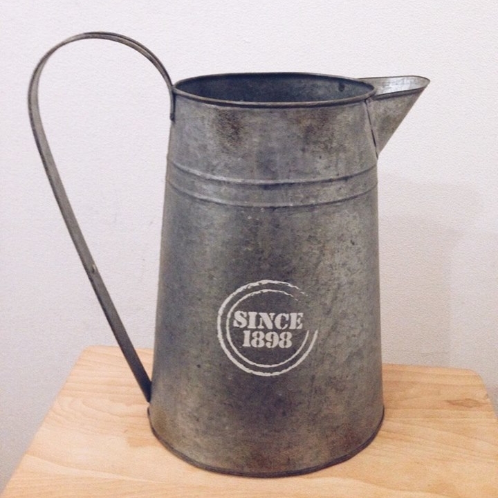 Глечик декоративний великий 1898 метал JU-006