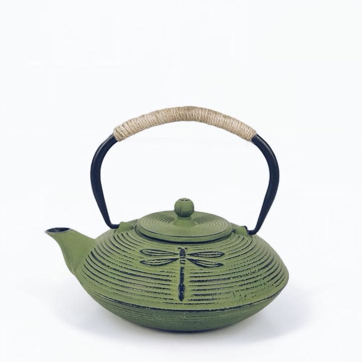 Чайник традиційний японський зелений, чавун TE-019