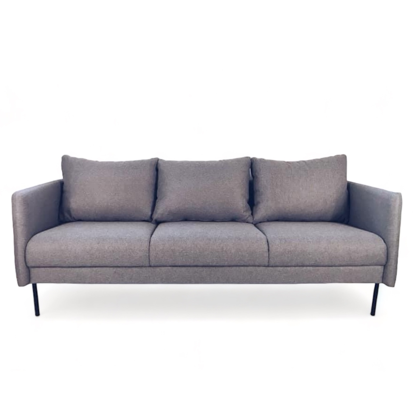 Диван сірий 3-місний мінімалістичний, обивка тканина SF3-016