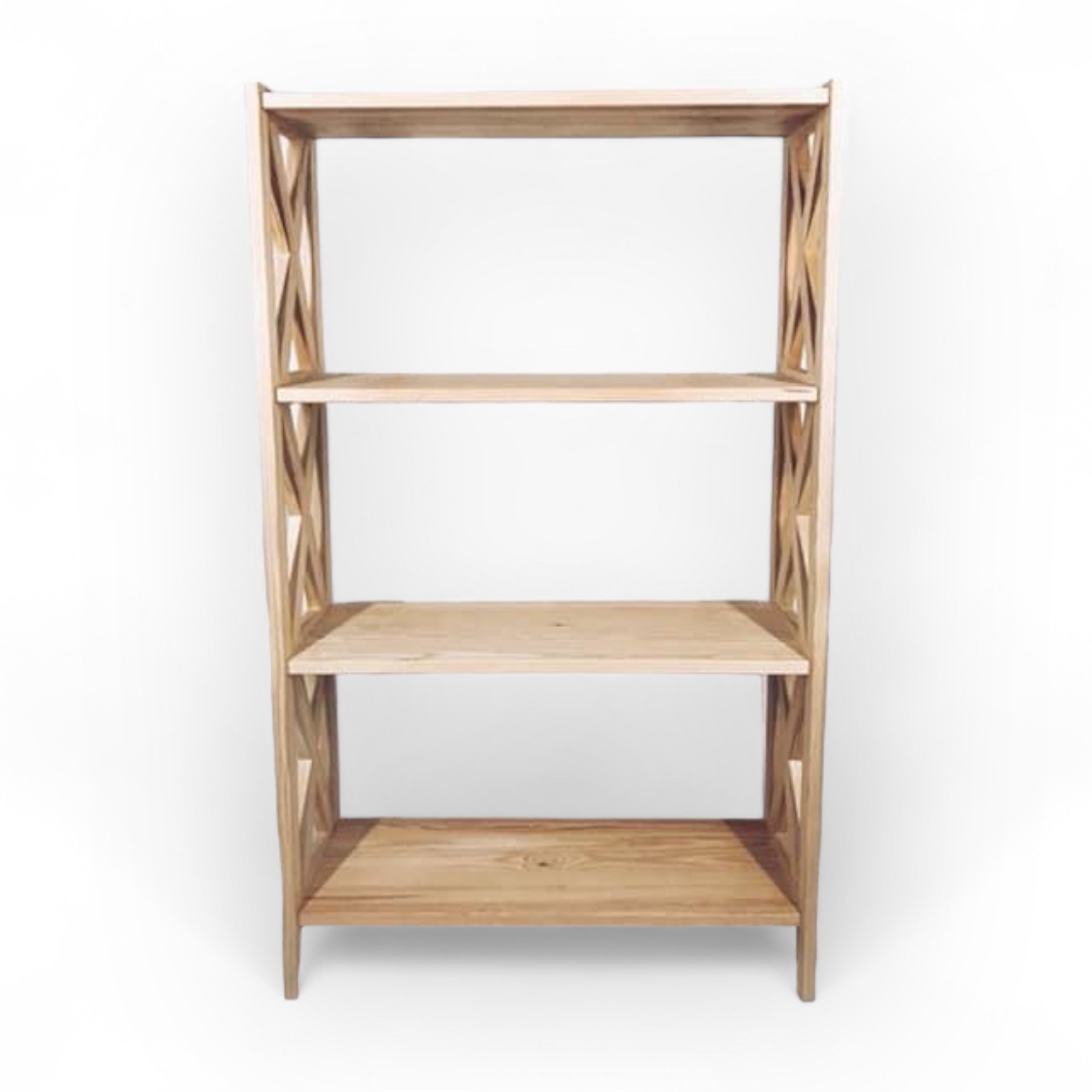 Стелаж 4 полиці білий, дерево SR-002