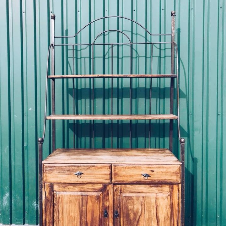 Буфет з відкритими полицями, дерево/метал SR-011