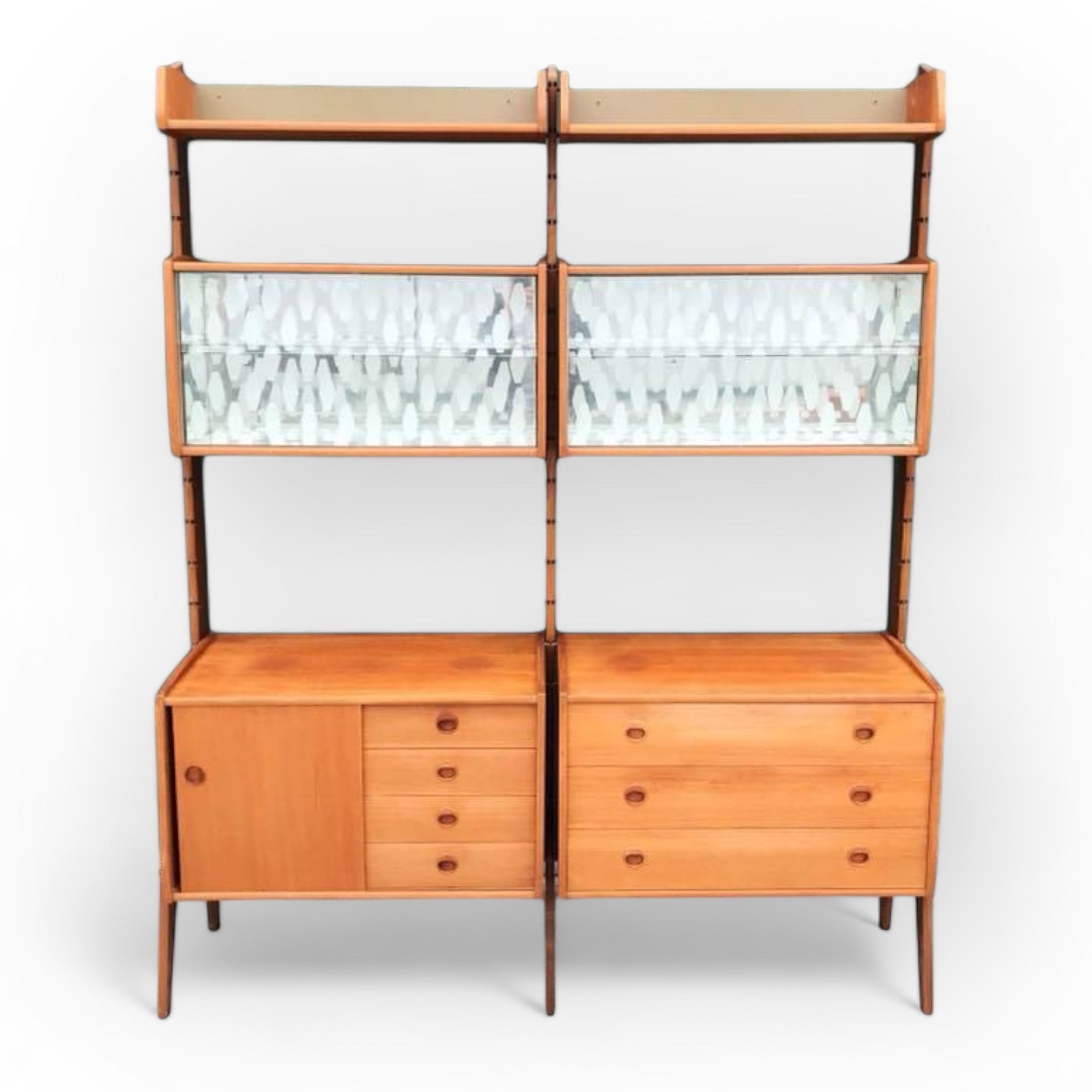 Стелаж модульний вінтаж  50-і роки секція 1, тік SR-005