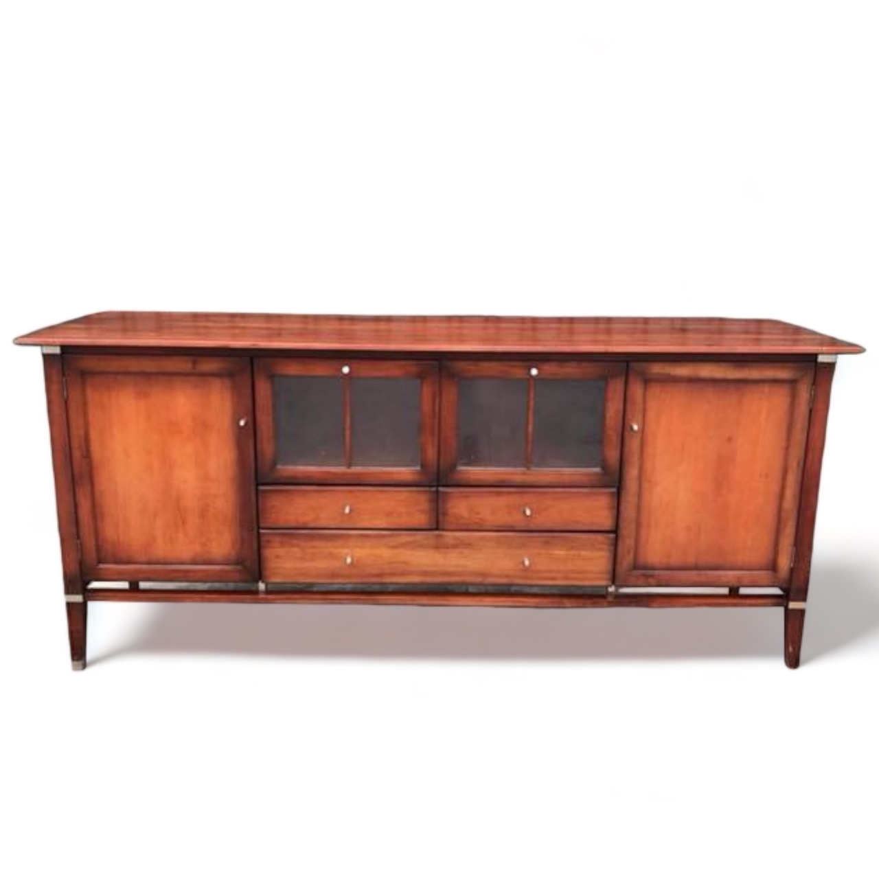 Комод великий вінтаж, дерево/латунь CB-003