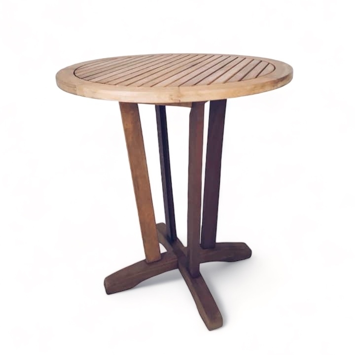 Стіл терасний круглий, дерево TB-030