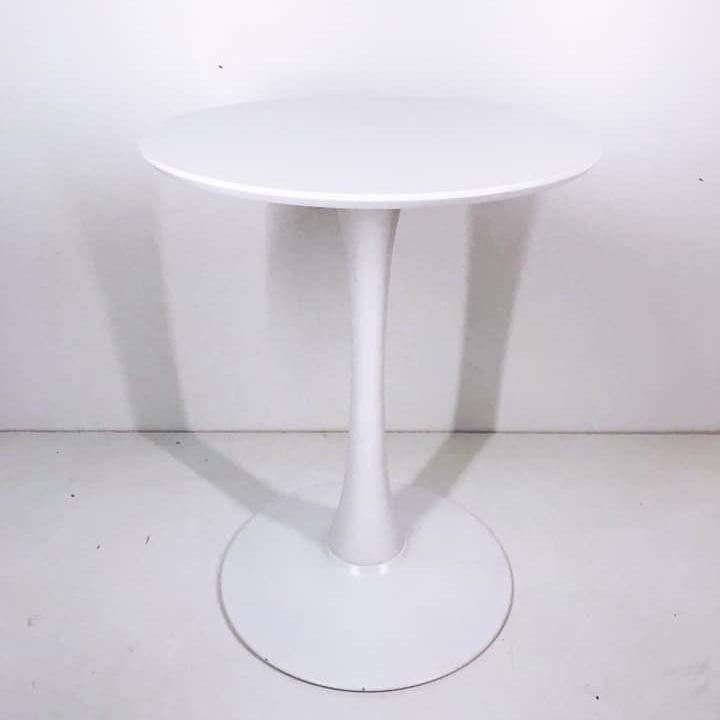 Стіл обідній 60 круглий білий, метал/мдф TB-028