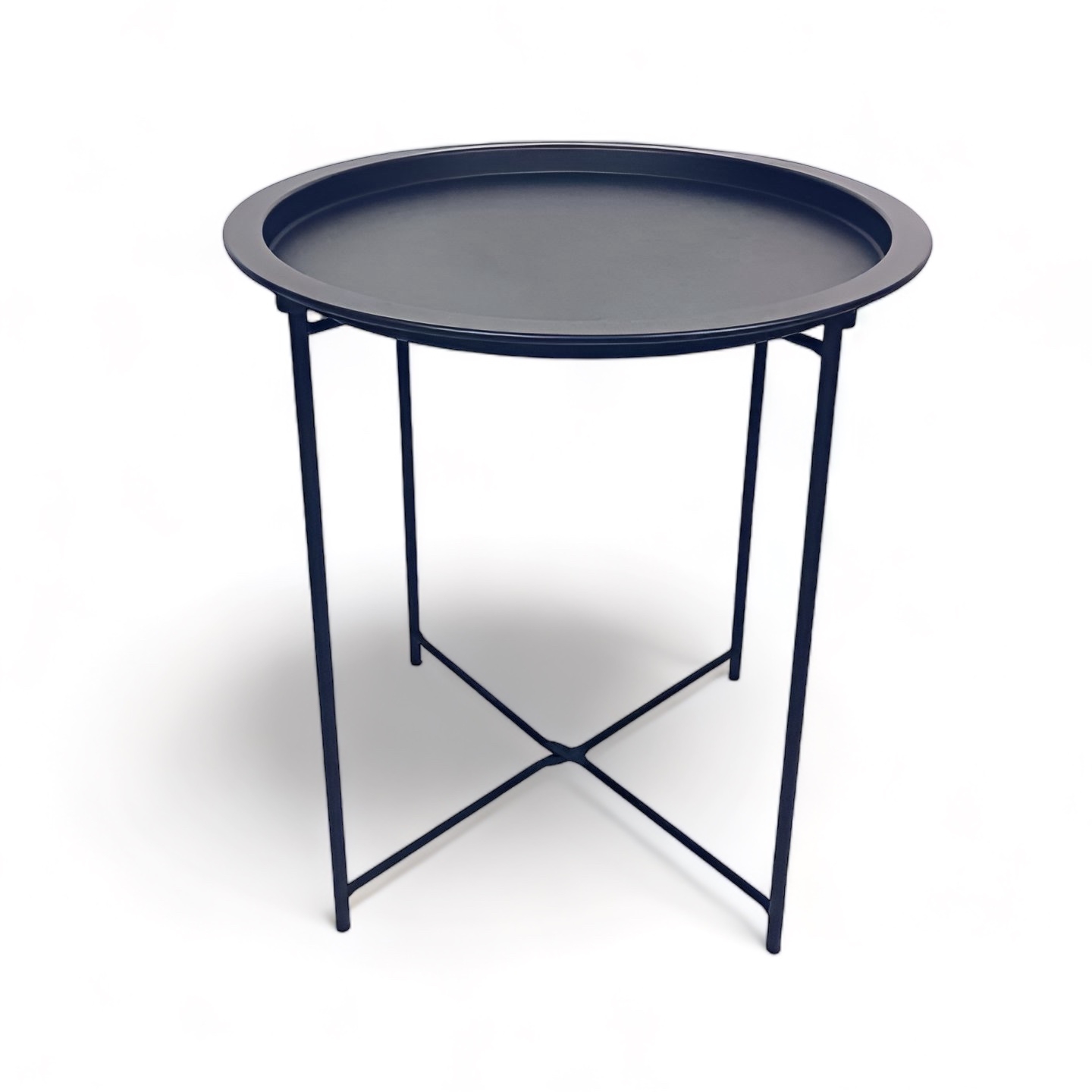 Столик кавовий маленький чорний, метал ТB-506