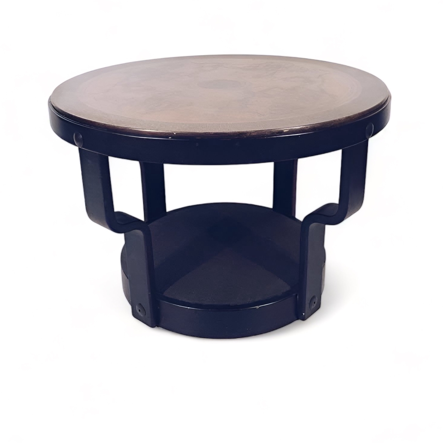 Кавовий стіл круглий вінтаж 60-і, дерево ТВ-516