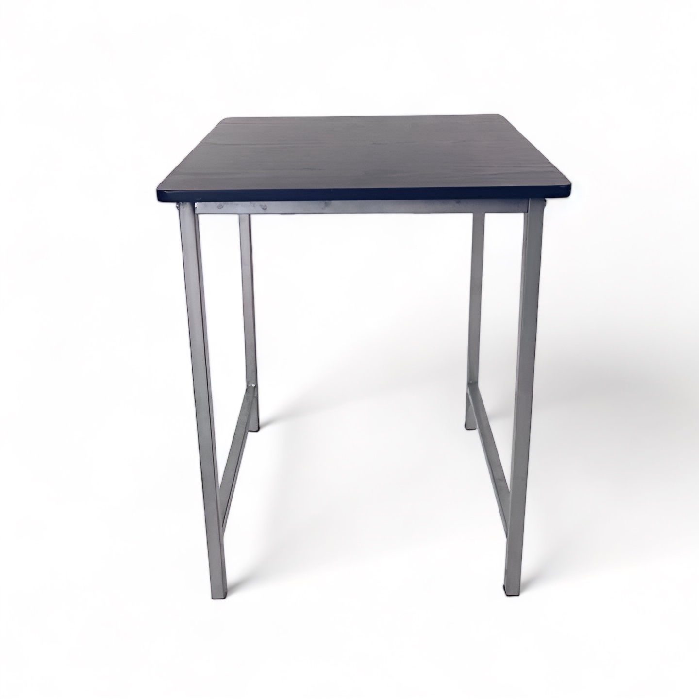 Столик кавовий квадратний вуличний чорний, метал/пластик TB-541