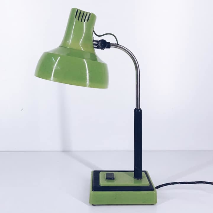 Лампа настільна вінтаж зелена LT-001