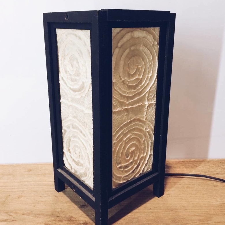 Лампа настільна рисовий папір LT-052